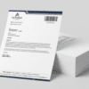 barcode numbered letterhead a4 100
