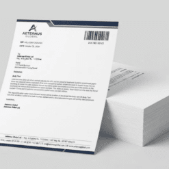 barcode numbered letterhead a4 100