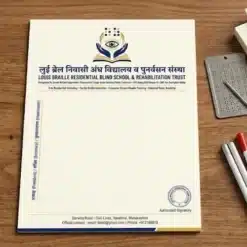 blind school trust letterhead a4 print