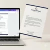 canva letterhead template design