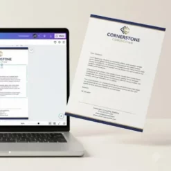 canva letterhead template design