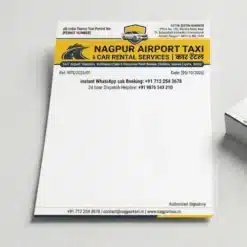 car taxi cab service letterhead a4