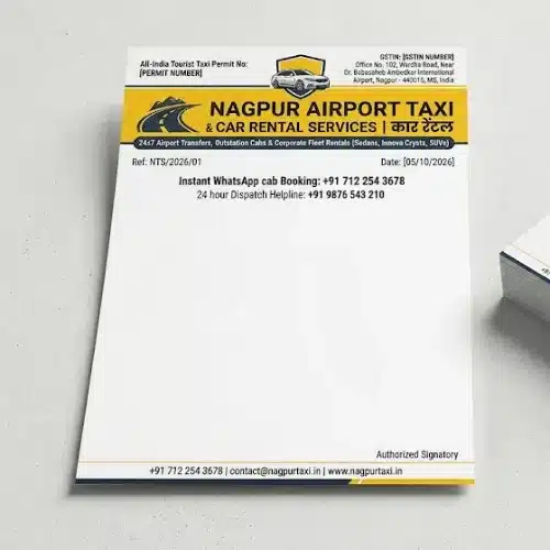 car taxi cab service letterhead a4