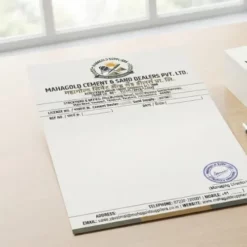 cement sand dealer letterhead a4