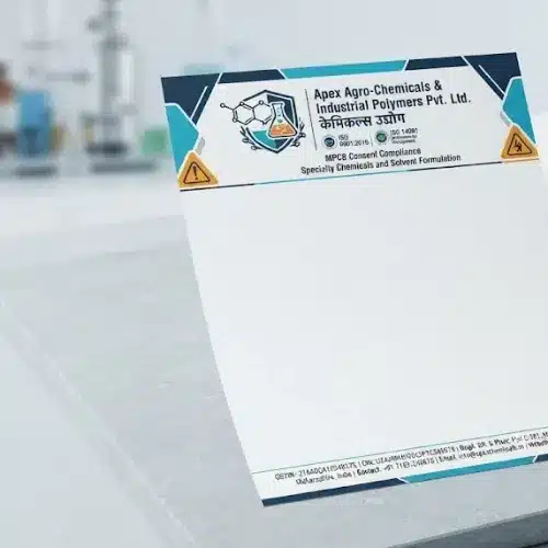 chemical company letterhead a4 print
