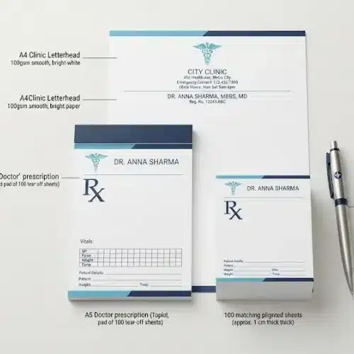 clinic starter pack letterheadpad 100