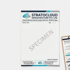 cloud solutions letterhead a4 print