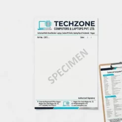 computer laptop store letterhead a4
