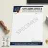 court stamp vendor letterhead a4