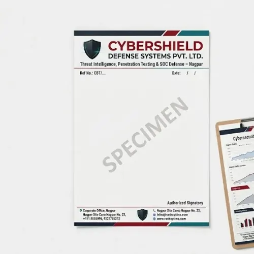 cybersecurity company letterhead a4