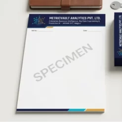 data analytics company letterhead a4