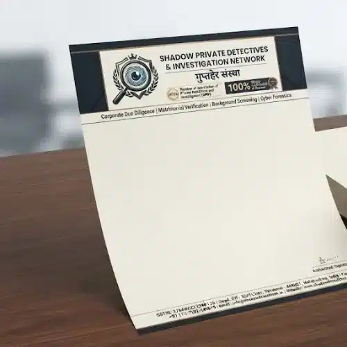 detective agency letterhead a4 print