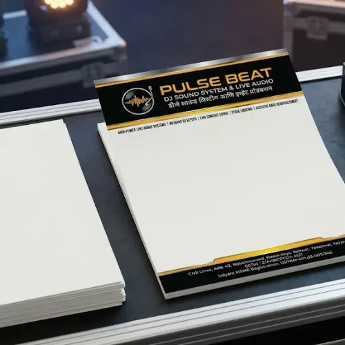 dj sound system letterhead a4