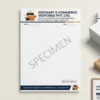 e commerce business letterhead a4