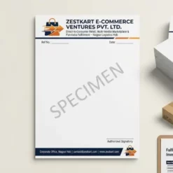 e commerce business letterhead a4