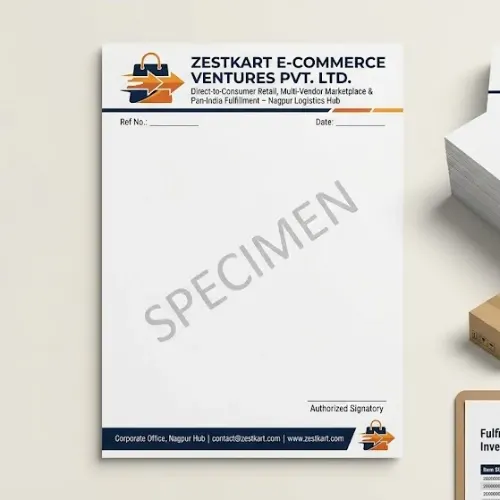 e commerce business letterhead a4