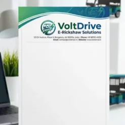 e rickshaw ev company letterhead a4