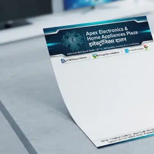 electronic goods letterhead a4