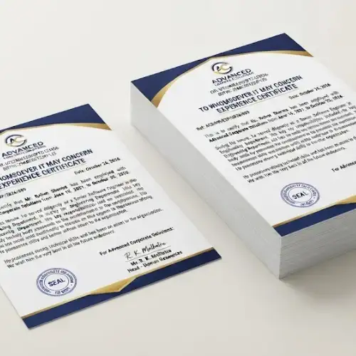 experience certificate letterhead a4 (1)