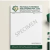 fintech company letterhead a4 print