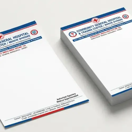 general hospital a4 letterhead