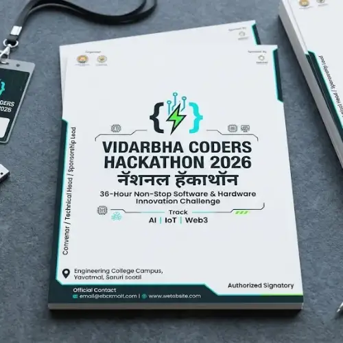 hackathon event letterhead a4 print