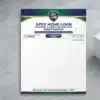 home loan agent letterhead a4 print