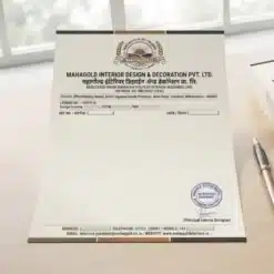interior decoration letterhead a4