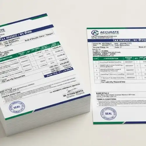invoice bill letterhead a4 100 copies