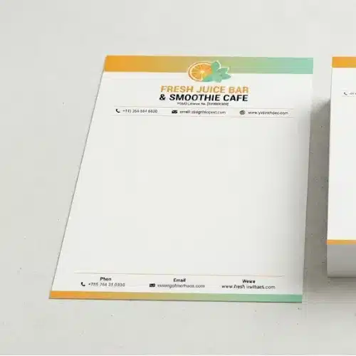 juice bar cafe letterhead a4 print (1)