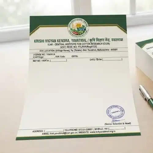 krishi vigyan kendra letterhead a4