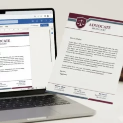 legal advocate letterhead template