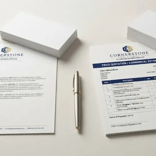 letterhead quotation format combo