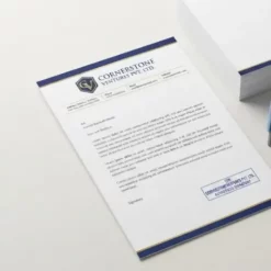 letterhead rubber stamp combo