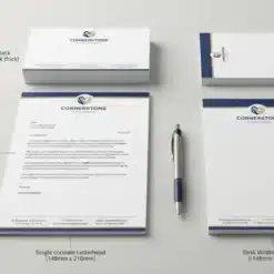 letterhead with note pad a5 5050 combo