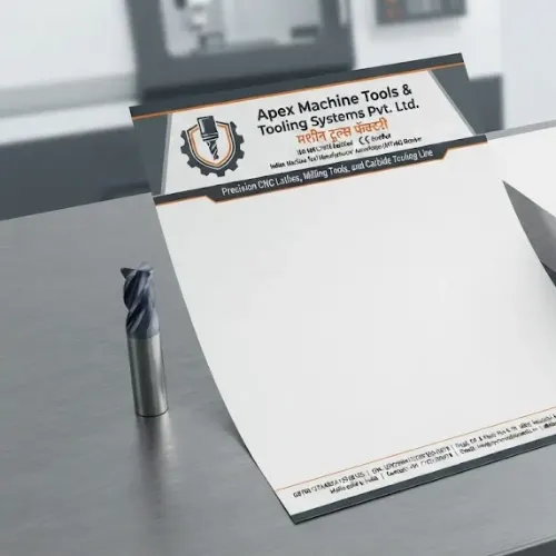 machine tools factory letterhead a4