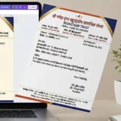 marathi letterhead template digital
