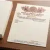 mehendi artist letterhead a4 print
