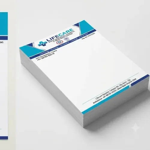 multi speciality hospital a4 letterhead