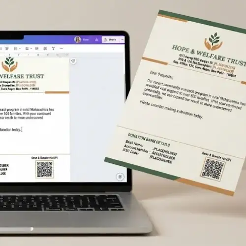 ngo trust letterhead template digital