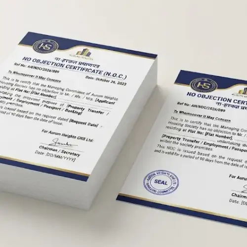 noc letter letterhead a4 100 copies