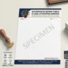 notary public office letterhead a4