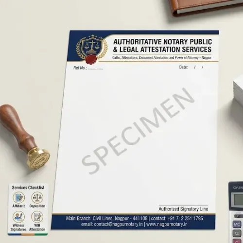 notary public office letterhead a4