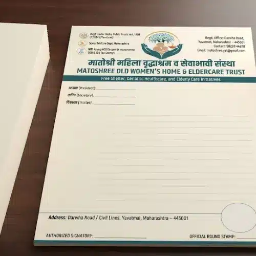 old women home letterhead a4 print