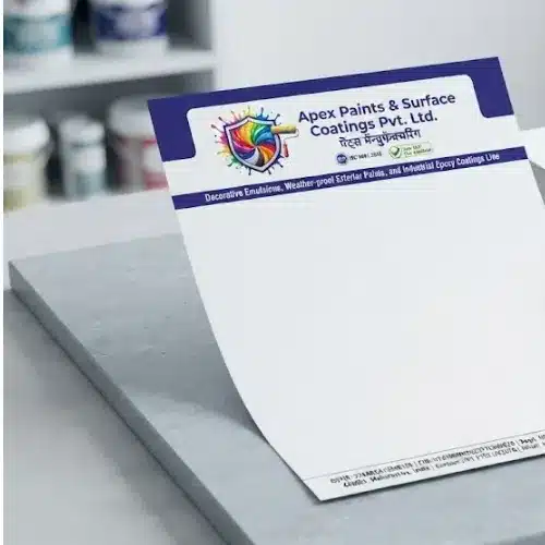 paint manufacturing letterhead a4