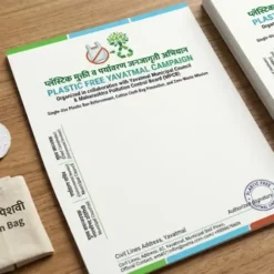 plastic free campaign letterhead a4