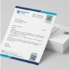 qr code letterhead a4 100 copies