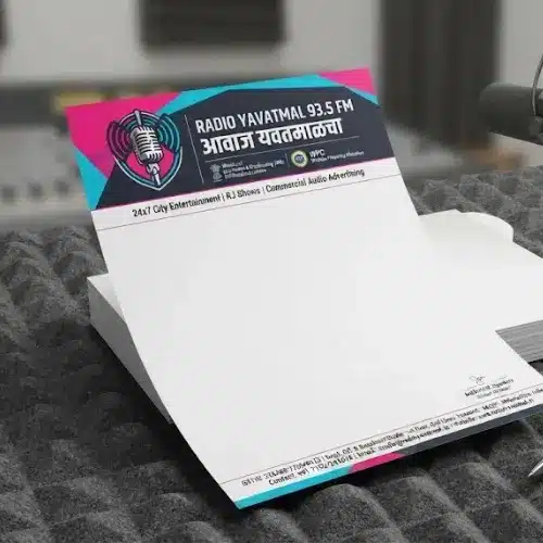 radio station fm letterhead a4