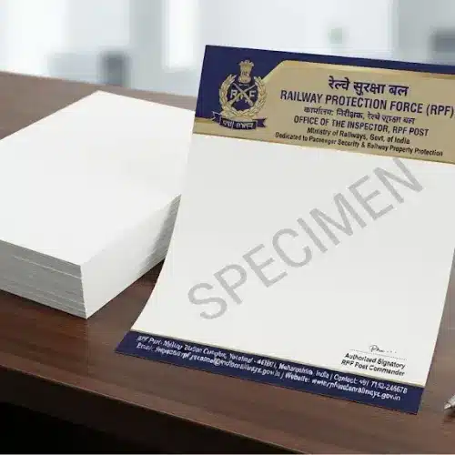 railway protection force letterhead a4