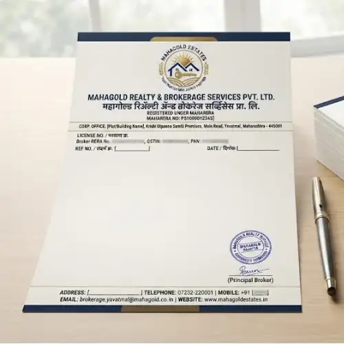 real estate broker letterhead a4